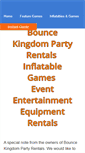 Mobile Screenshot of bouncekingdompartyrentals.com