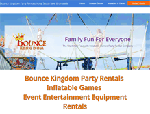 Tablet Screenshot of bouncekingdompartyrentals.com